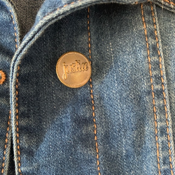 JUSTICE JEAN JACKET WITH FAUX FUR COLLAR - Picture 4 of 6